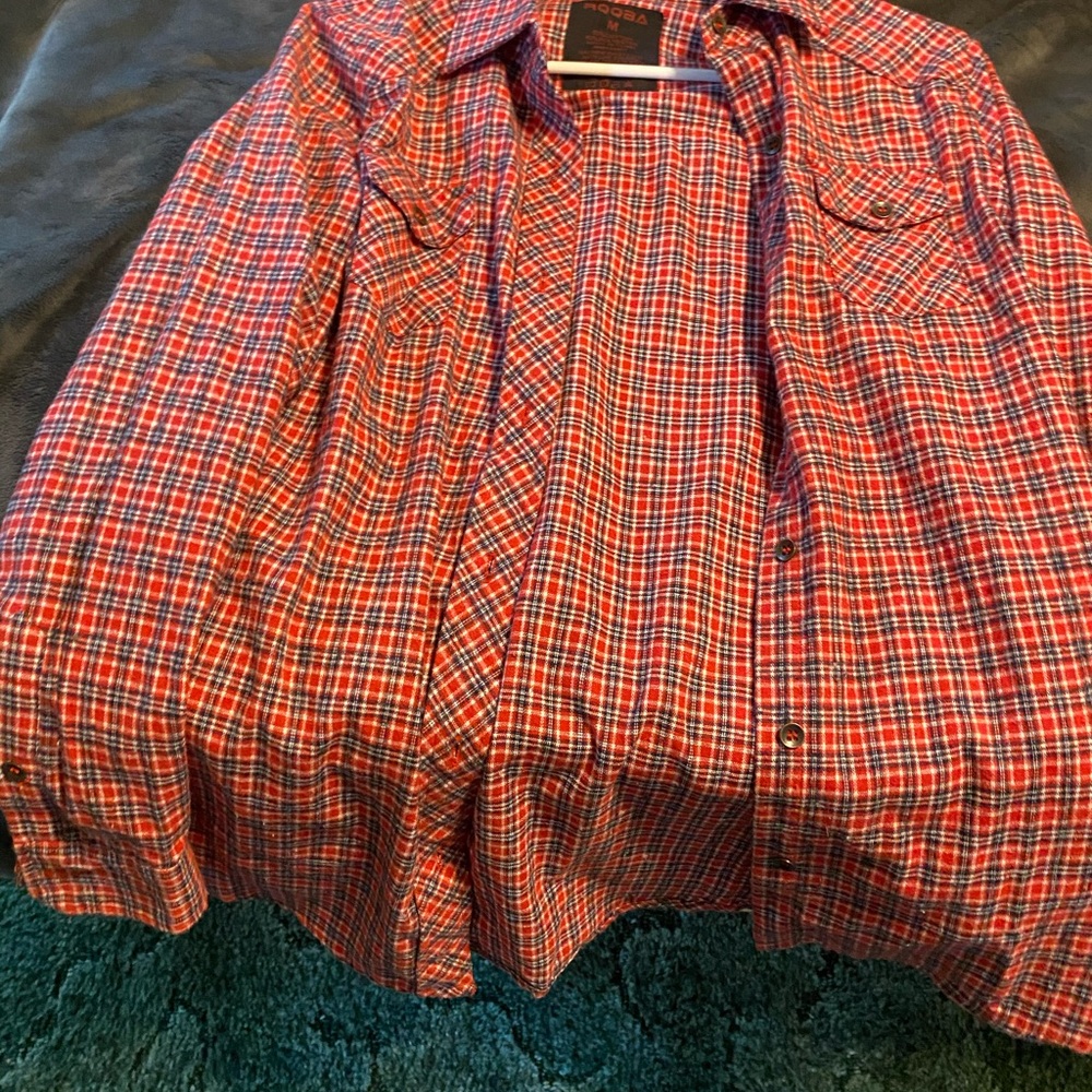 Red plaid shirt